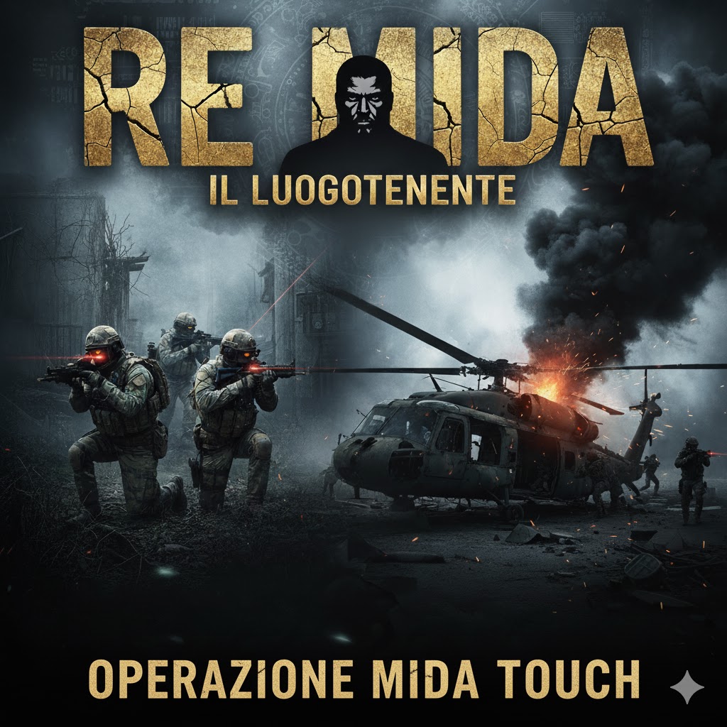 RE MIDA: Il Successo è l'Unica Moneta.  Un'operazione ad alto rischio in cui ogni tua mossa vale oro. Fatti strada tra gli ostacoli del Luogotenente e conquista l'obiettivo in questo evento MilSim di portata nazionale.